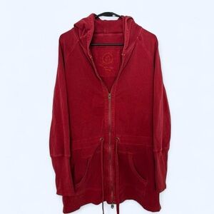 GAP Coral-Red Zip Hoodie